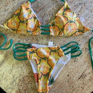 reversible pineapple bikini